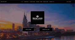 Desktop Screenshot of highlandsapts.com